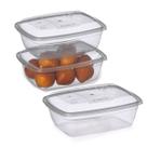 Conjunto Com 3Potes Plásticos 700ml Multiuso Conjunto Com 3Potes Plásticos 700ml Multiuso