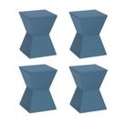 Conjunto com 4 Banquetas Nitro Azul/Lazuli