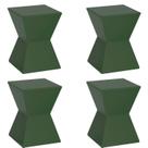 Conjunto com 4 Banquetas Nitro Verde/Alecrim