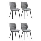 Conjunto com 4 Cadeiras Palmer Cinza