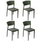 Conjunto com 4 Cadeiras para Jardim Oui