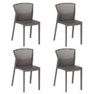 Conjunto com 4 Cadeiras para Jardim Peti