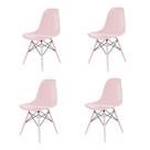 Conjunto com 4 Cadeiras para Sala de Jantar Eames Pp Dsw Inj