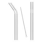 Conjunto Com 4 Canudos Inox Com Escova De Limpeza - Mimo Conjunto Com 4 Canudos Inox Com Escova De Limpeza - Mimo
