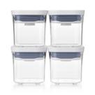 Conjunto com 4 Potes Quadrados Pop 2.0 OXO
