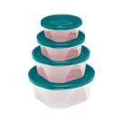 Conjunto com 4 Potes Redondos - Jaguar