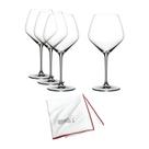 Conjunto com 4 Taças Riedel Extreme Pinot Noir com Pano de Polimento