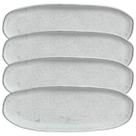 Conjunto Com 4 Travessas Oval Rasa Grande Orgânico Echo Porto Brasil