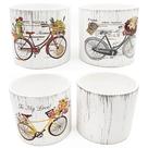 Conjunto com 4 Vasos de Cerâmica - Cachepot Decorativo P/ Planta - loreffa