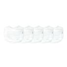 Conjunto com 5 Babadores de Musselina 100% Algodão Orgânico