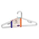 Conjunto Com 5 Cabides Com Cava Adulto Resistente Branco