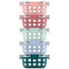 Conjunto com 5 Recipientes de Vidro Ello Duraglass 800mL para Armazenamento de Alimentos