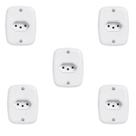 Conjunto com 5 Tomadas 2p+t 20a 250v, com Placa de Sobrepor Conjunto com 5 Tomadas 2p+t 20a 250v, com Placa de Sobrepor