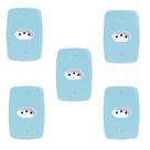 Conjunto com 5 Tomadas 2P+T 20A 250V Placa 4x2 Pluzie Azul Conjunto com 5 Tomadas 2P+T 20A 250V Placa 4x2 Pluzie Azul