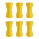 Conjunto com 6 Bancos Dub Amarelo
