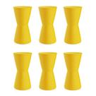 Conjunto com 6 Bancos Dub Amarelo