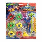 Conjunto com 6 Beyblades e Lançador Domni