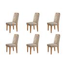 Conjunto Com 6 Cadeiras Para Sala De Jantar Melissa Rufato Imbuia Turim 07