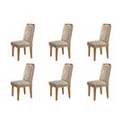 Conjunto Com 6 Cadeiras Para Sala de Jantar Melissa Rufato Conjunto Com 6 Cadeiras Para Sala de Jantar Melissa Rufato