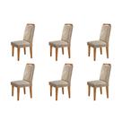 Conjunto Com 6 Cadeiras Para Sala de Jantar Melissa Rufato