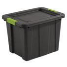 Conjunto com 6 Caixas de Armazenamento Sterilite Cinza Resistente de 68 Litros
