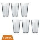 Conjunto Com 6 Copo Americano Long Drink 345ml Vidro Nadir