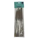Conjunto com 6 Facas em Inox Angra Aço Inoxidável Faqueiro Mesa Posta Cozinha Resistente Elegante Durável Corte Preciso