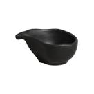 Conjunto com 6 Molheiras Oval Orgânico Preto Matte 8x6cm 40ml Conjunto com 6 Molheiras Oval Orgânico Preto Matte 8x6cm 40ml