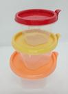 Conjunto Com 6 Potes Redondo Ds Conect Plasutil Mantimentos