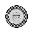 Conjunto com 6 Pratos de Sobremesa Barbecue Churrasco Ø21cm