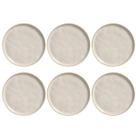 Conjunto com 6 Pratos de Sobremesa Bio Latte