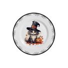 Conjunto com 6 Pratos de Sobremesa Cute Cats Halloween Ø21cm