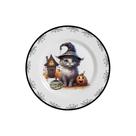 Conjunto com 6 Pratos de Sobremesa Cute Cats Halloween Ø21cm
