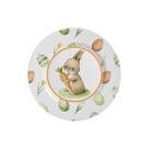 Conjunto com 6 Pratos de Sobremesa Follow the Bunny Pascoa Ø21cm