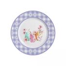 Conjunto com 6 Pratos de Sobremesa Purple Chess Pascoa Ø21cm