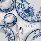 Conjunto com 6 pratos fundo chinese garden alleanza 1linha
