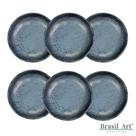 Conjunto Com 6 Pratos Fundo Night Sky Porto Brasil