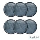 Conjunto Com 6 Pratos Raso Night Sky Porto Brasil Conjunto Com 6 Pratos Raso Night Sky Porto Brasil