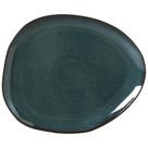 Conjunto com 6 Pratos Raso Oval Orgânico Oceano 31x24x2,5cm