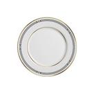 Conjunto com 6 Pratos Sobremesa Innocence Filete Ouro Ø21cm