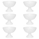 Conjunto com 6 Taças de Sobremesa Soleil White