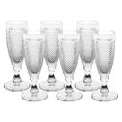 Conjunto com 6 Taças Para Champanhe de Vidro Imperial Luxo Conjunto com 6 Taças Para Champanhe de Vidro Imperial Luxo