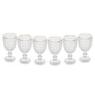 Conjunto com 6 Taças para Suco e Água Gold Line com Fio Dourado Roman 345ml - Wolff