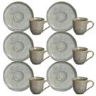Conjunto Com 6 Xícaras De Café Com Pires Bio Green Granite 100ml Porto Brasil Conjunto Com 6 Xícaras De Café Com Pires Bio Green Granite 100ml Porto Brasil