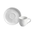 Conjunto com 6 Xícaras de Café com Pires Bio New White 120ml