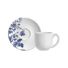Conjunto com 6 Xícaras de Café com Pires Coup Stoneware Toile 97ml Conjunto com 6 Xícaras de Café com Pires Coup Stoneware Toile 97ml