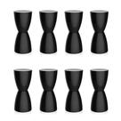 Conjunto com 8 Banquetas Bery II Preto Conjunto com 8 Banquetas Bery II Preto