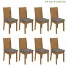 Conjunto com 8 Cadeiras para Sala de Jantar Athenas