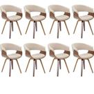Conjunto com 8 Caderias para Sala de Jantar Betina