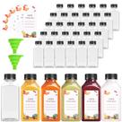 Conjunto com 80 Garrafas de Suco de Plástico OBKJJ (8oz/240ml) com Tampas